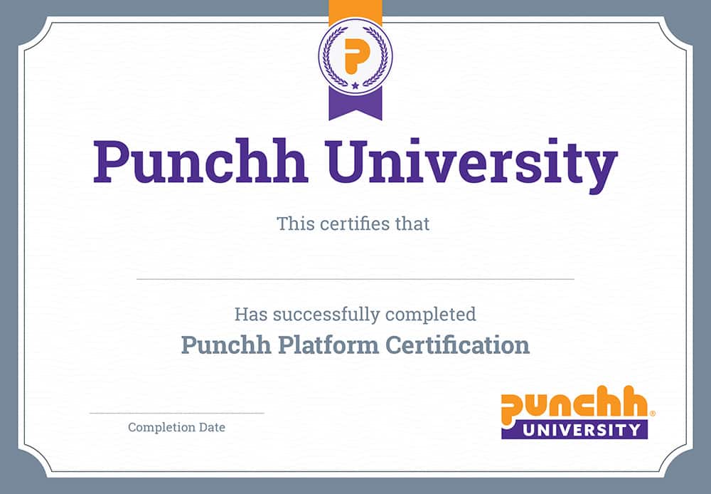 Punchh University Certificate 2021