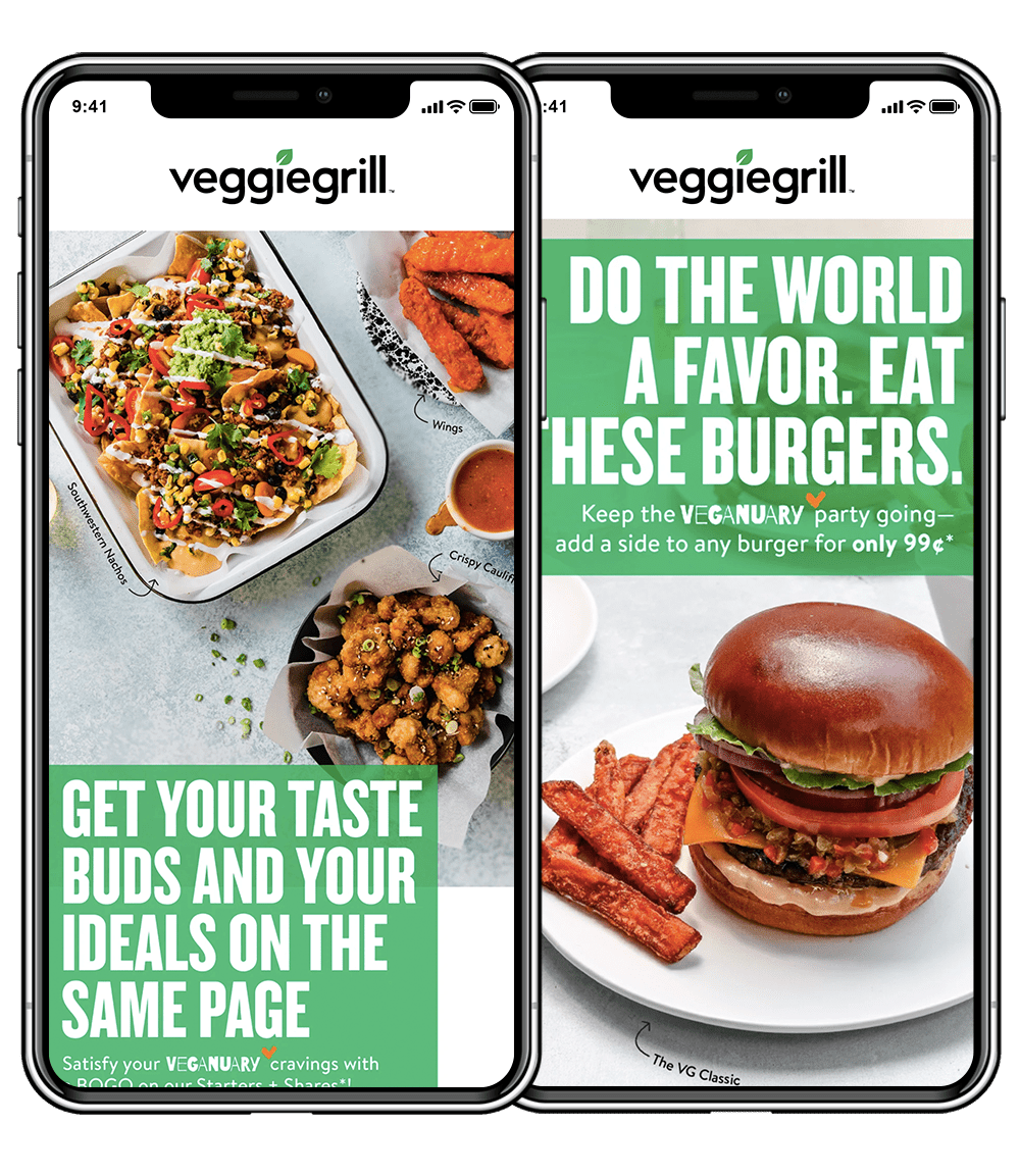 veggie grill app screen