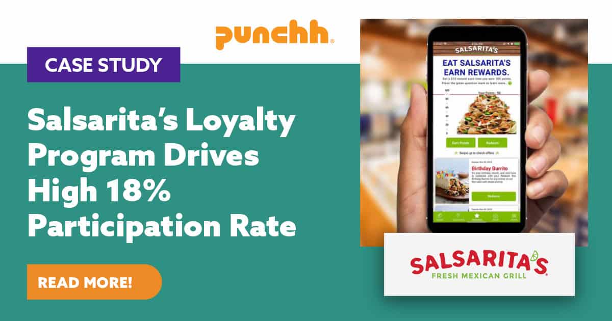Salsarita’s Loyalty Program Drives High 18 Participation Rate Punchh