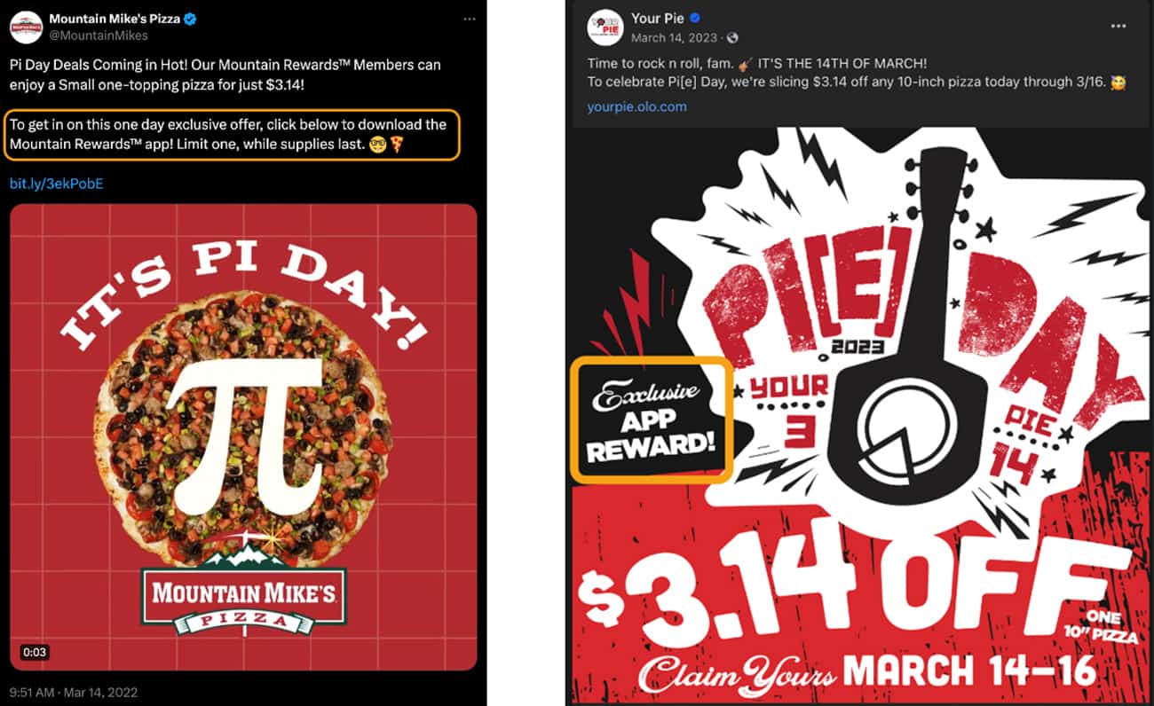 Develop an Exclusive Loyalty Program Offer Pi Day