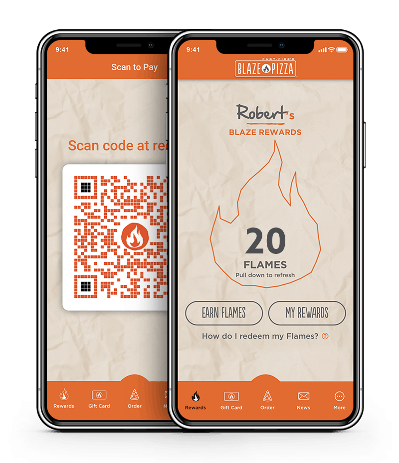 Blaze Pizza App iPhone