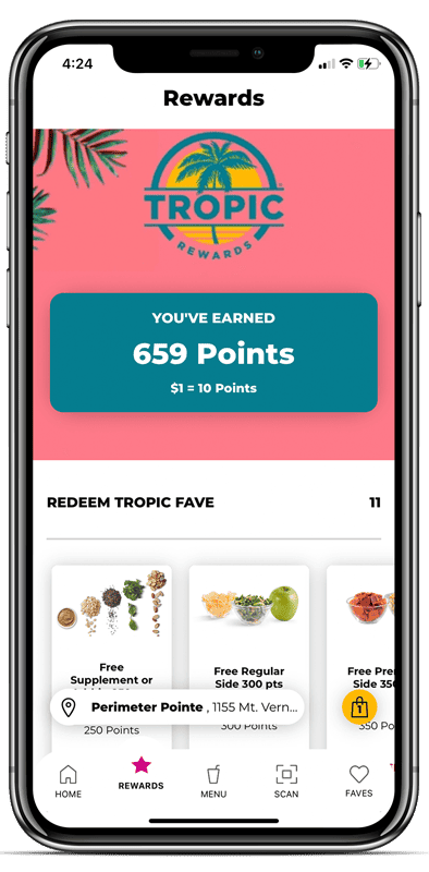 Tropical Smoothie Points