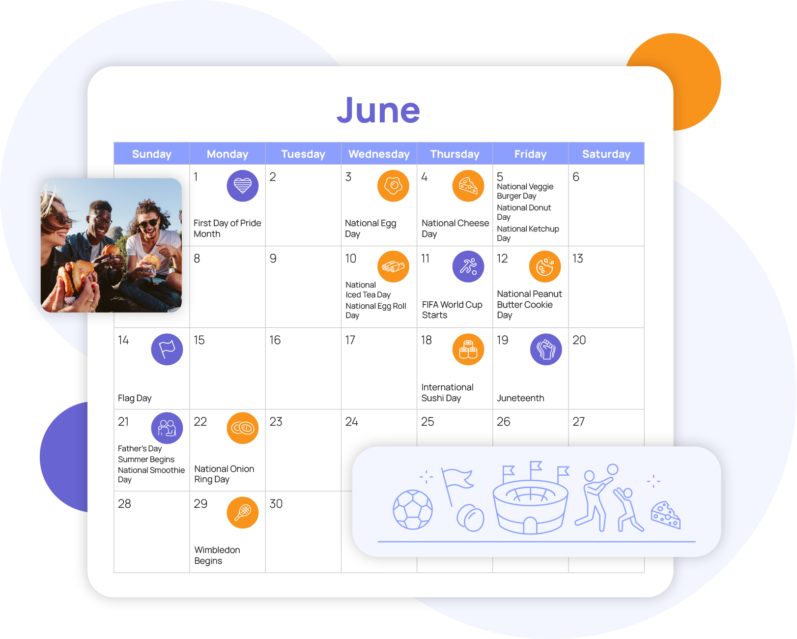 2026 Restaurant Marketing Calendar - June